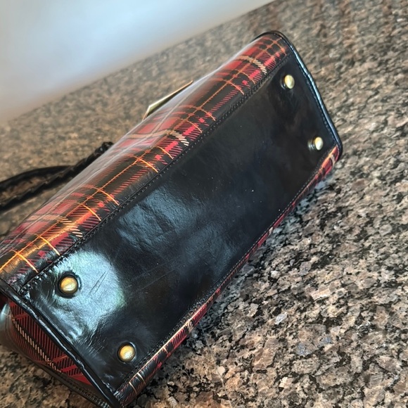 Patricia Nash Classic Black and Red Plaid Shoulder Bag NWT - Picture 8 of 15